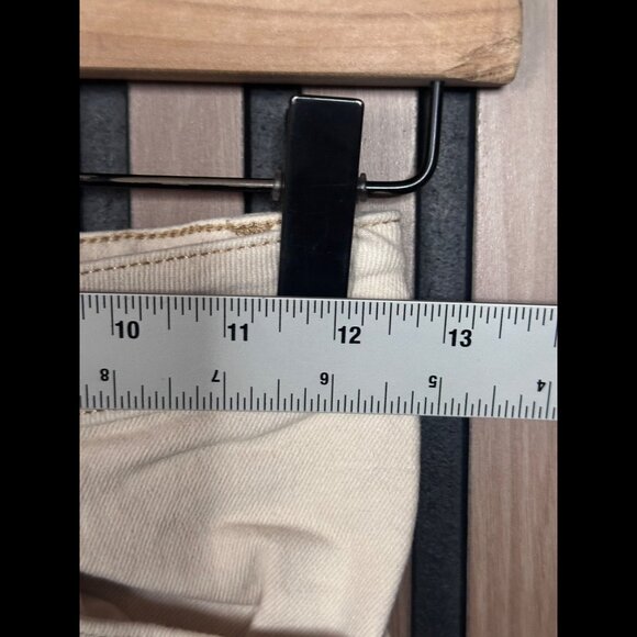 Free People Jeans 26 Womens Ivory Skinny Ankle Frayed Hem High Rise - Picture 3 of 10